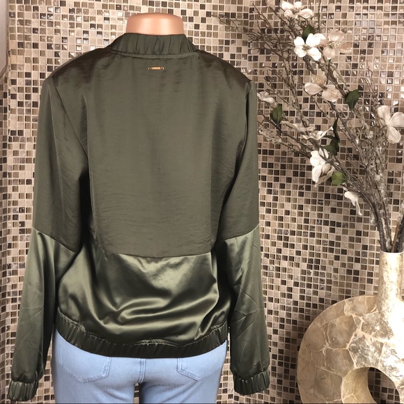 GUESS Olive Green Button Up Jacket - Picture 4 of 7